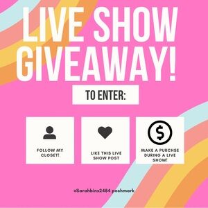 Join my Live ⭐️ giveaway ⭐️ see photos for choices